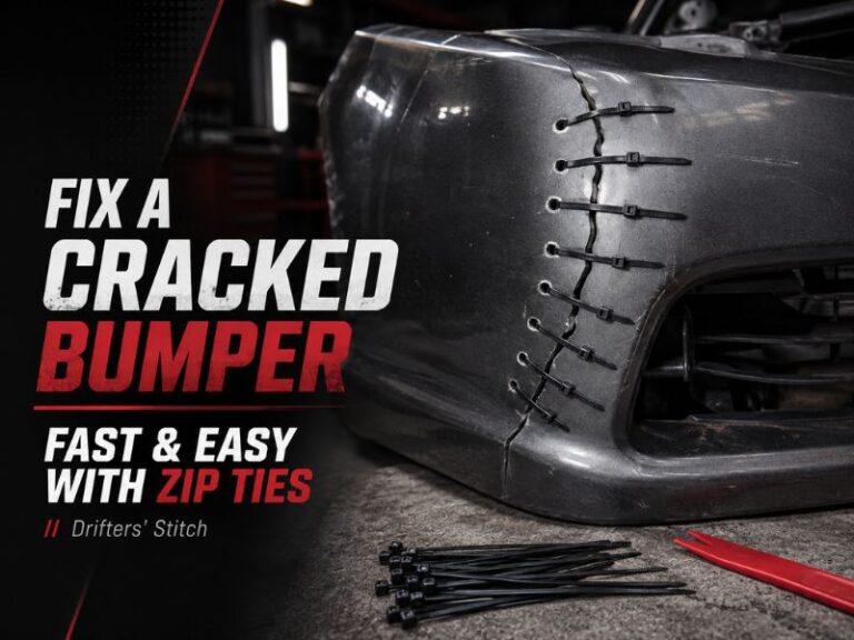 Fix a Cracked Bumper Fast and Easy With Zip Ties (Drifters’ Stitch)