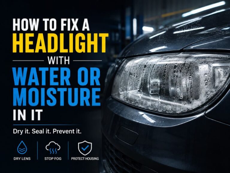How to Fix a Headlight With Water or Moisture in It