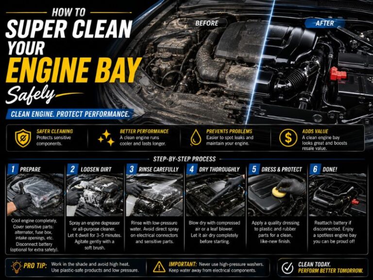 How to SUPER CLEAN Your Engine Bay Safely