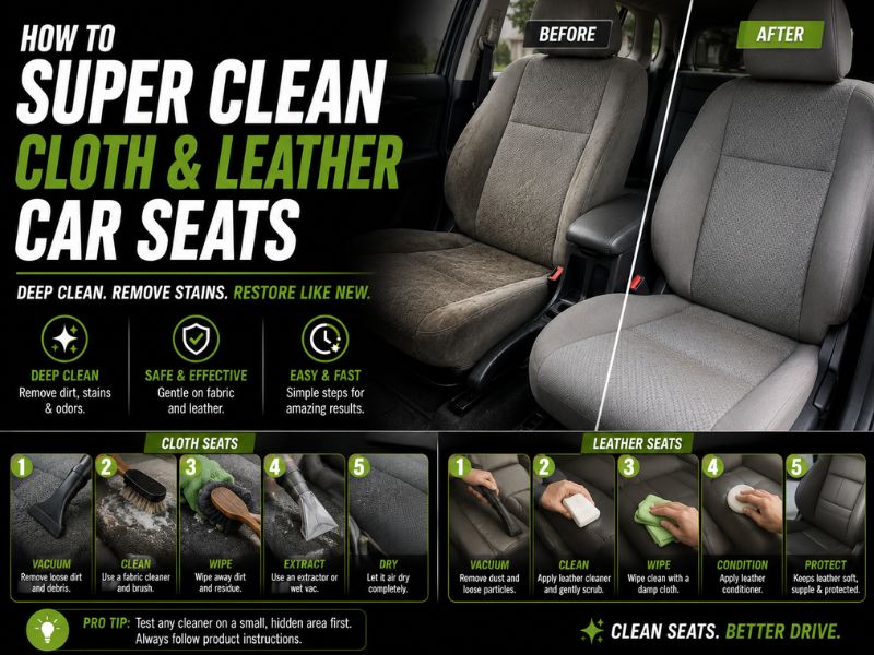 First, Identify What Type of Seat Material You Have