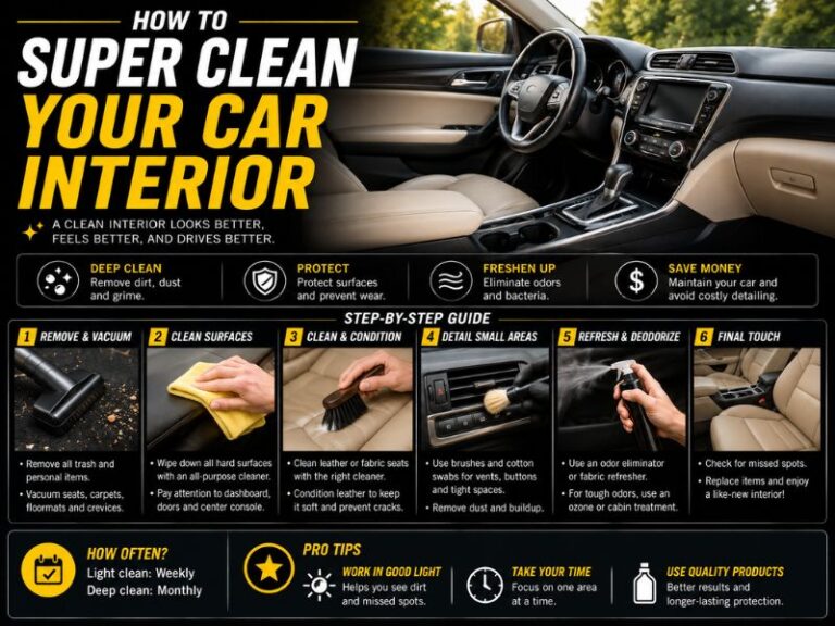 How to Super Clean Your Car Interior: Carpets & Headliner
