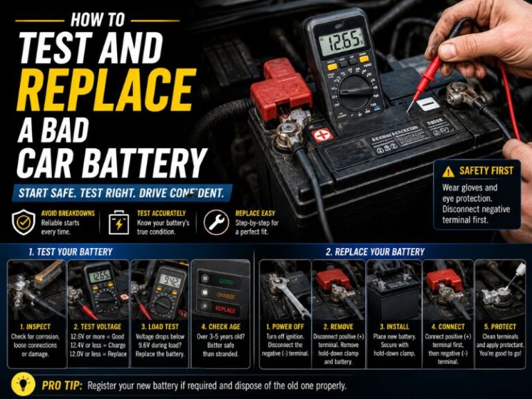 How to Test and Replace a Bad Car Battery