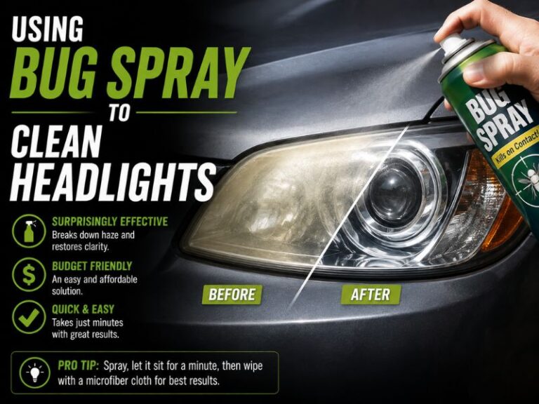Using Bug Spray to Clean Headlights: Why It Can Be Risky